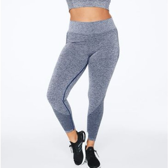 PINK Victoria's Secret Pants - Victoria's Secret Pink Seamless Breathable Blue Leggings - Size - Extra Large